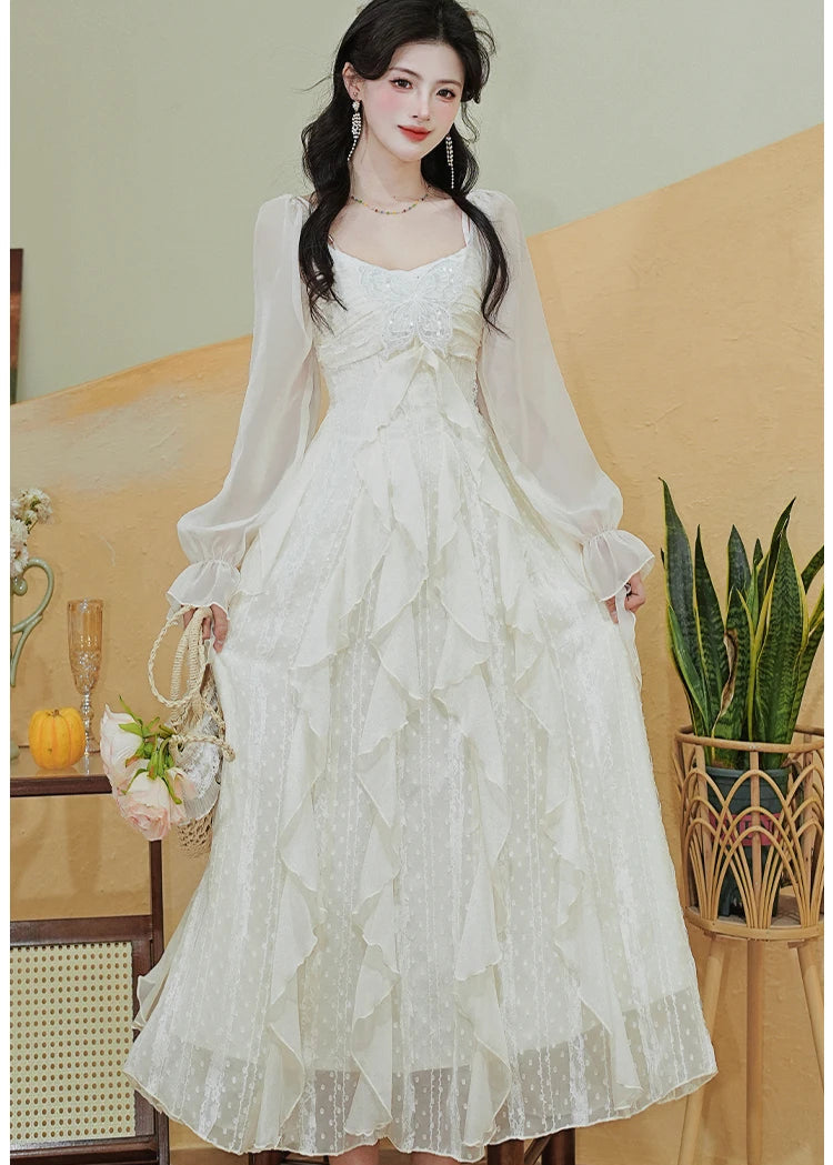 Airielle Butterfly Applique Fairy Dress