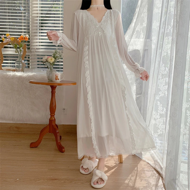 In a Moon Cloud Ethereal Angelcore Nightgown