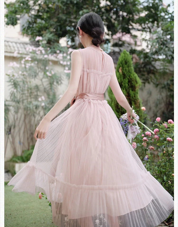 Blush Sakura Balletcore Ethereal Fairy Dress