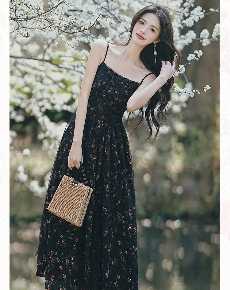 Floriana Dark Cottagecore Dress