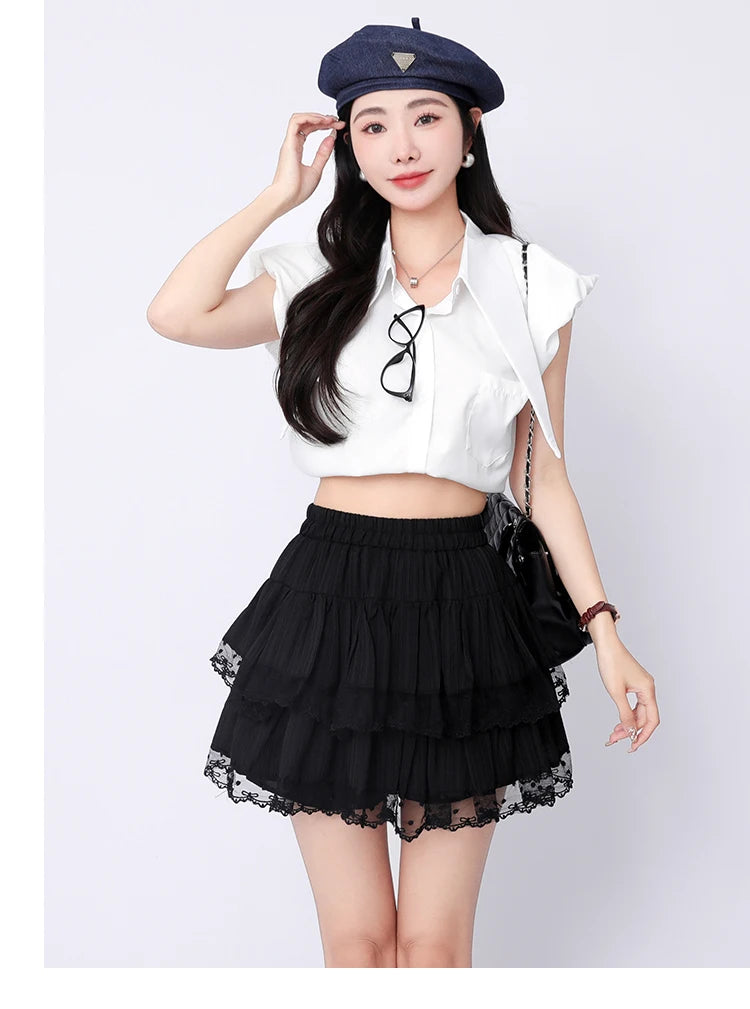 Coquette Ruffle Skirt with Attached Shorts