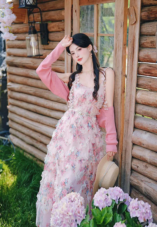 Sakura Fairy Dress with Pearl Belt