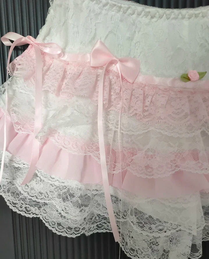 Sugar Rose Coquette Style Lace Bloomers