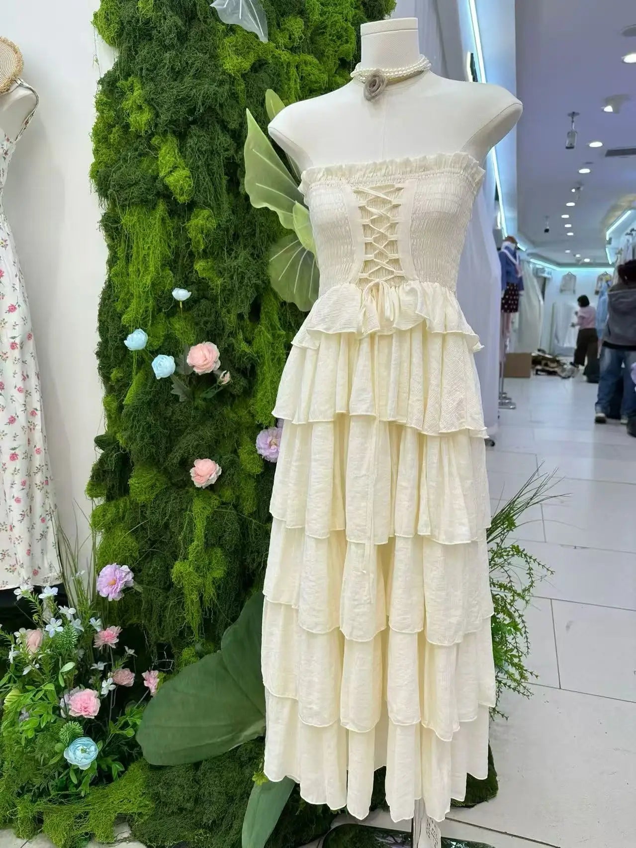 Lotus Wings Ruffle Coquette Dress