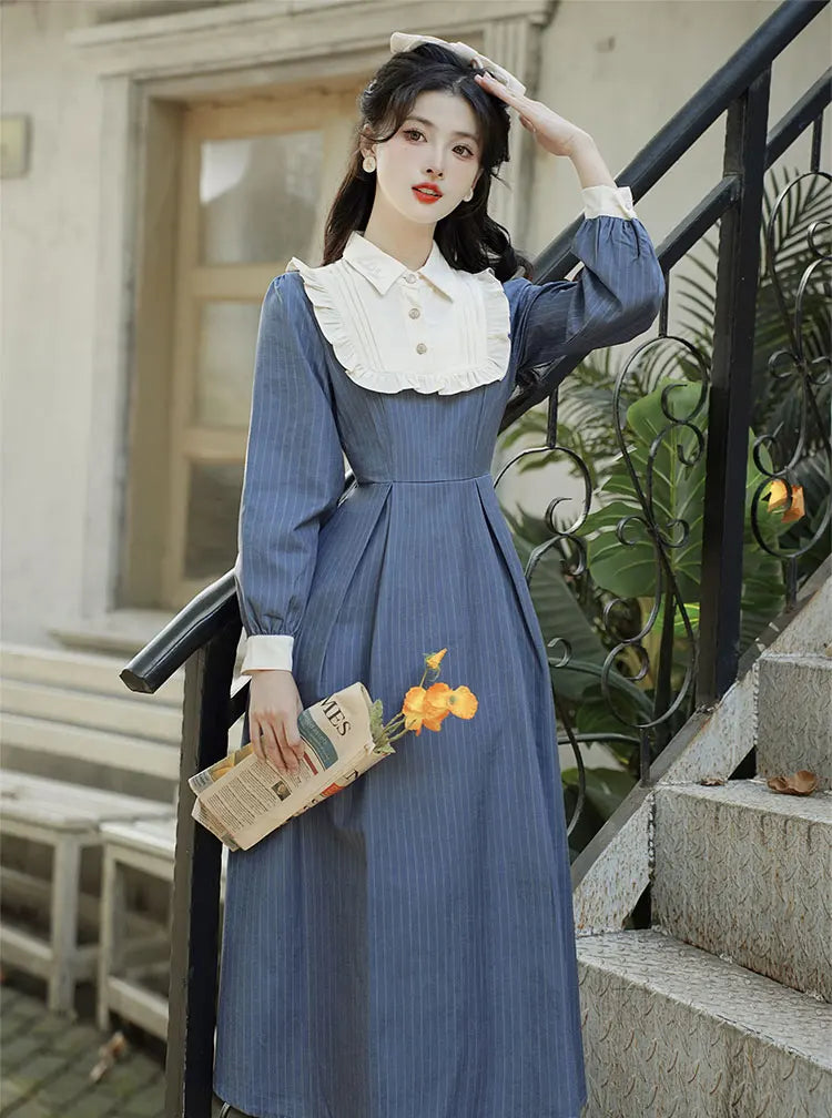 Beatrice Vintage Academia Royalcore Dress