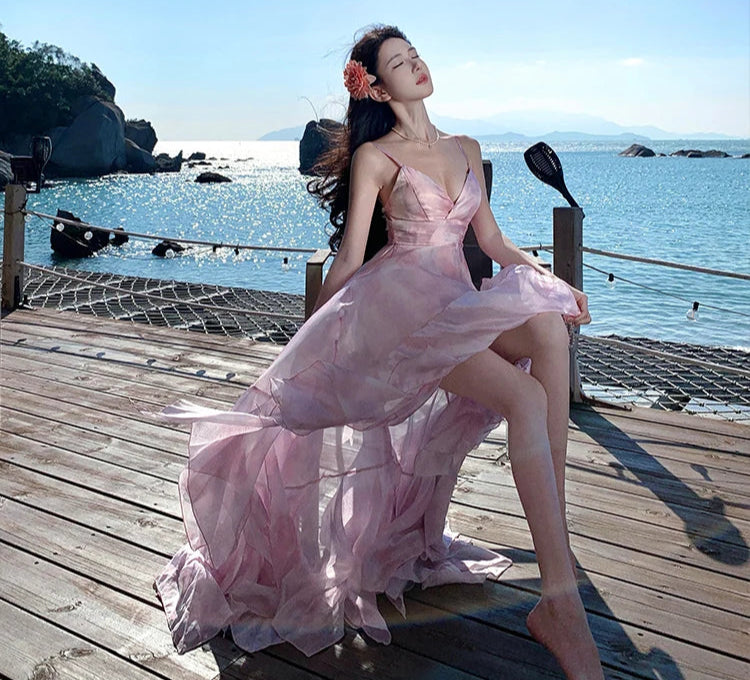 Ethereal Pink Fairycore Dress