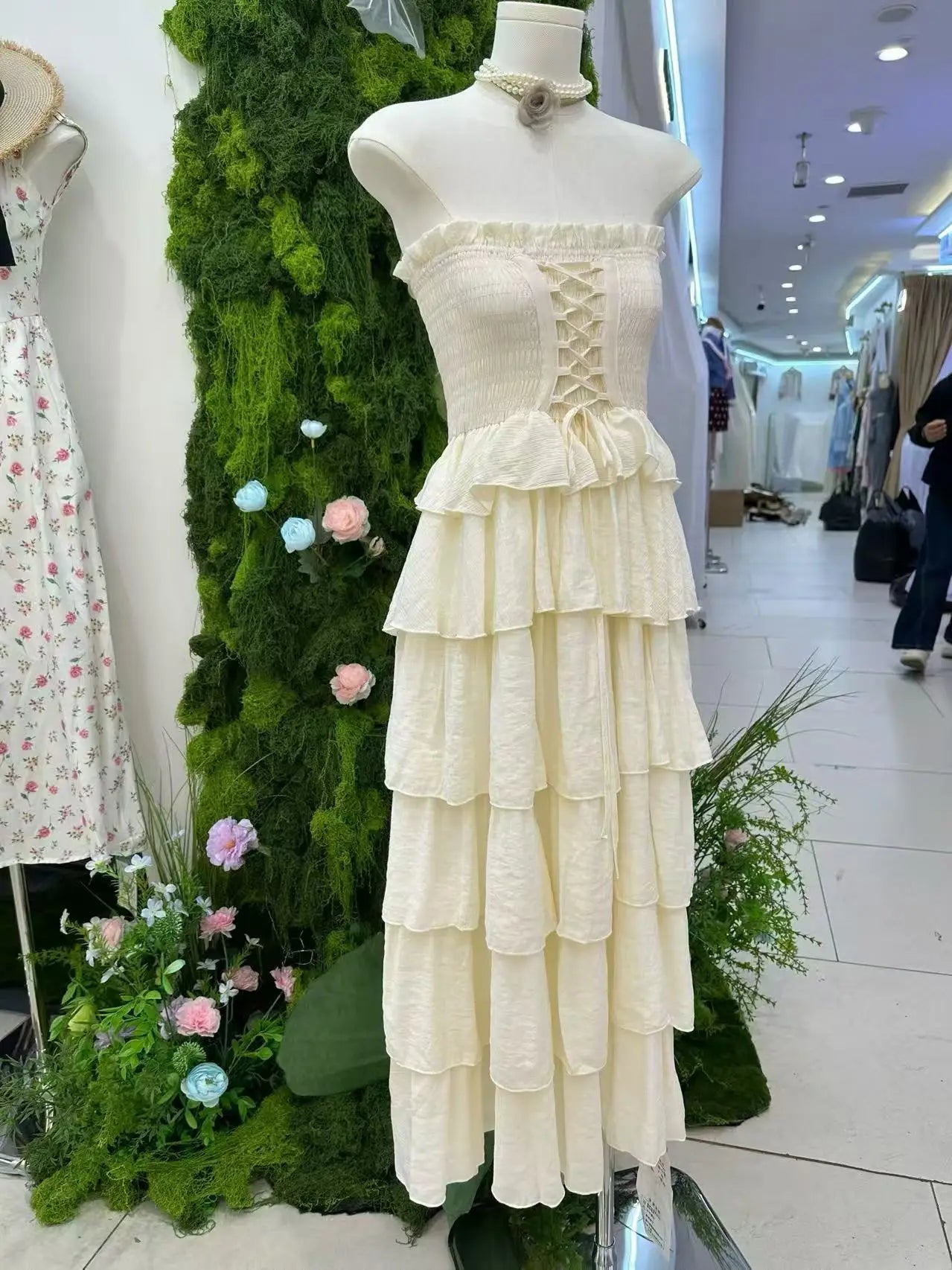 Lotus Wings Ruffle Coquette Dress