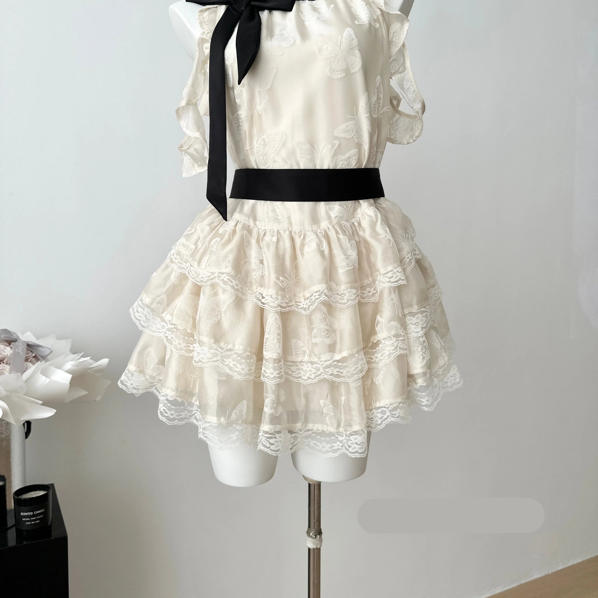 Butterfly Lace Coquette Dress Coquette Aesthetic Coquette Dress