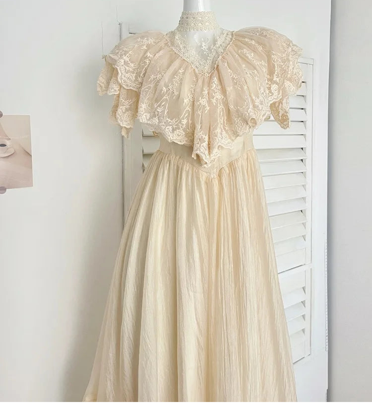 Vintage Lace Gunne Sax Dress victorian dress edwardian vintage dress