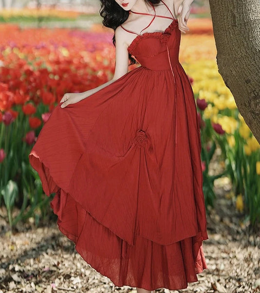 Poppy Rose Fairycore Princess Dress