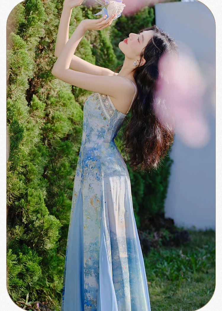 ocean princess dress Sea Princess Mermaid Blue Royalcore Princess Dress Ocean Princess Dress