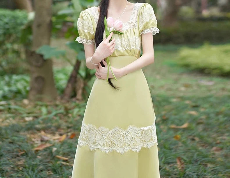 Cottagecore Fairy Coquette Dress Cottagecore Style Coquette Aesthetic Cottagecore Fairy Coquette Dress Cottagecore Style Coquette Aesthetic