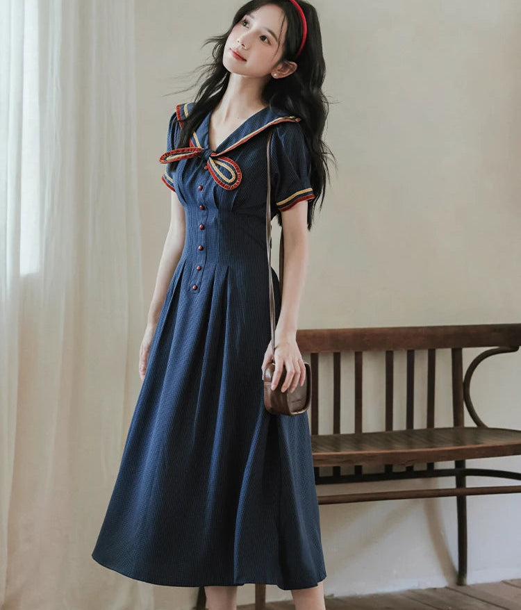 Candle Weather Japanese Style Sailor Dress