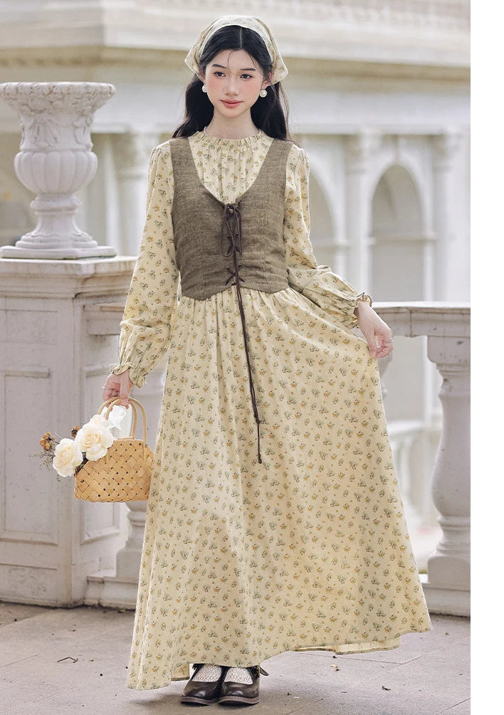 The Village Apothecary 3-Piece Cottagecore Village Witch Dress Set