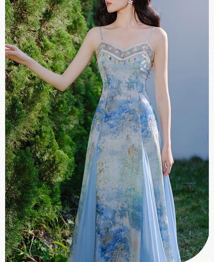 Sea Princess Mermaid Blue Royalcore Princess Dress Ocean Princess Dress Sea Princess Mermaid Blue Royalcore Princess Dress Ocean Princess Dress