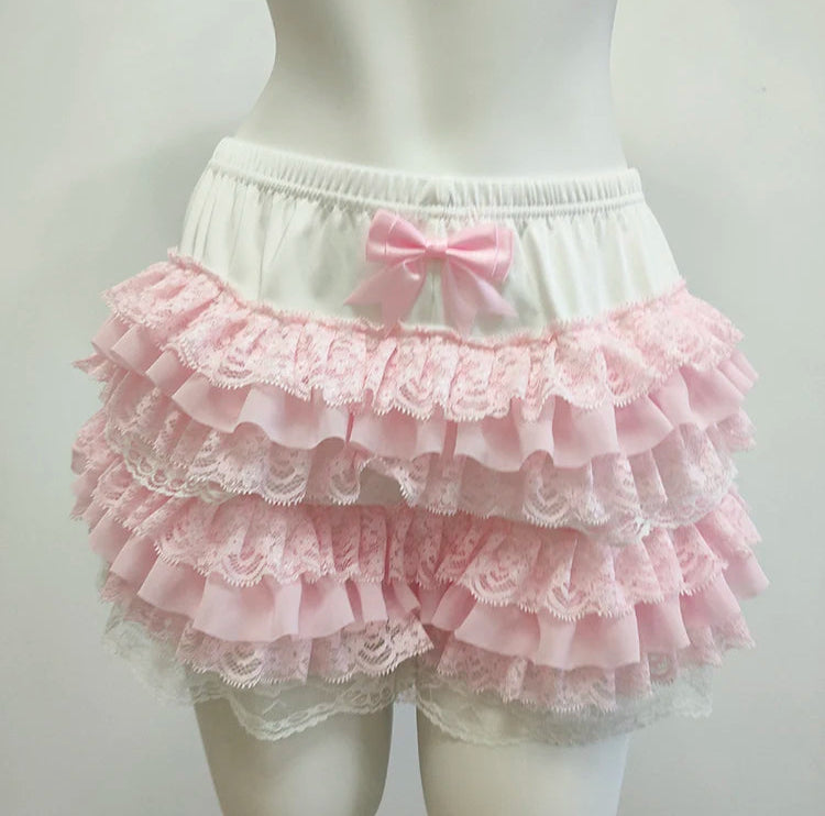 Coquette Style Ruffle Bloomer Shorts