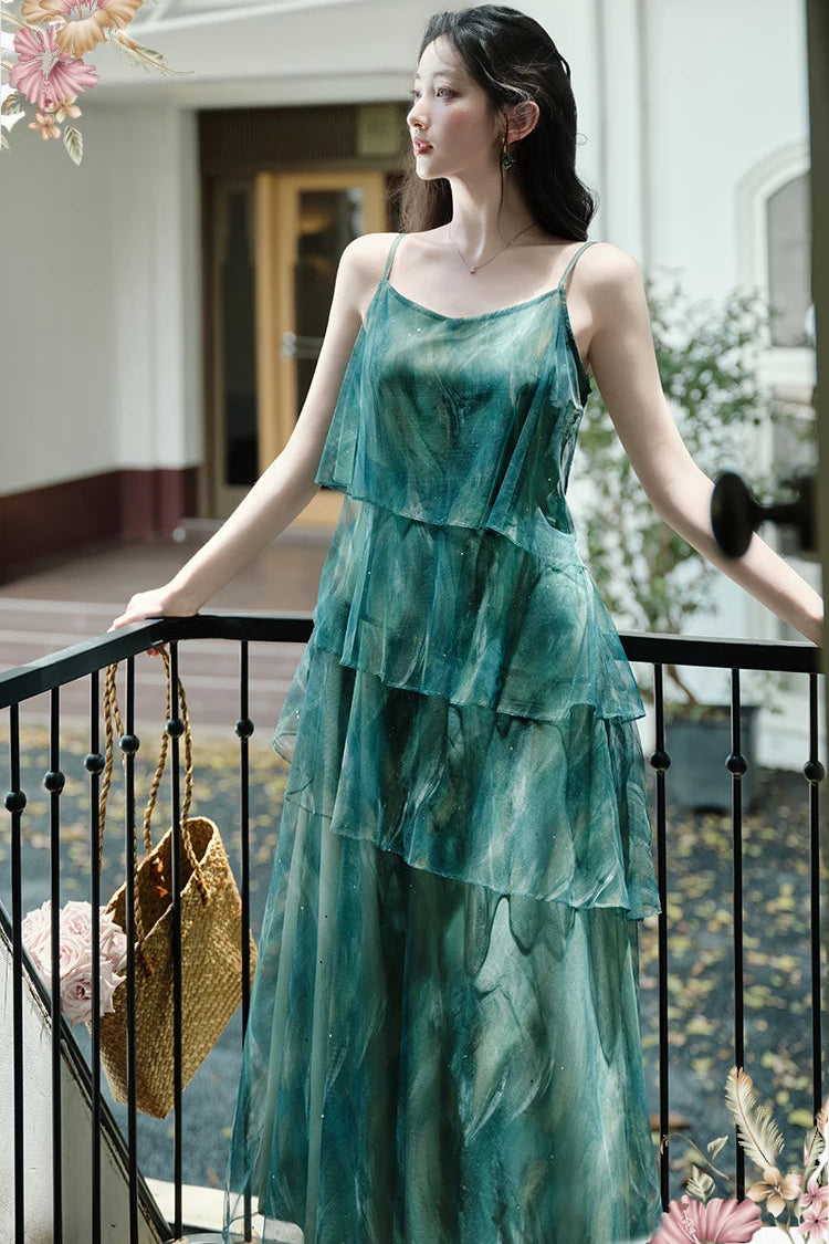 Green Fairy Ethereal Essence Dress whimsigoth ethereal fairycore dress
