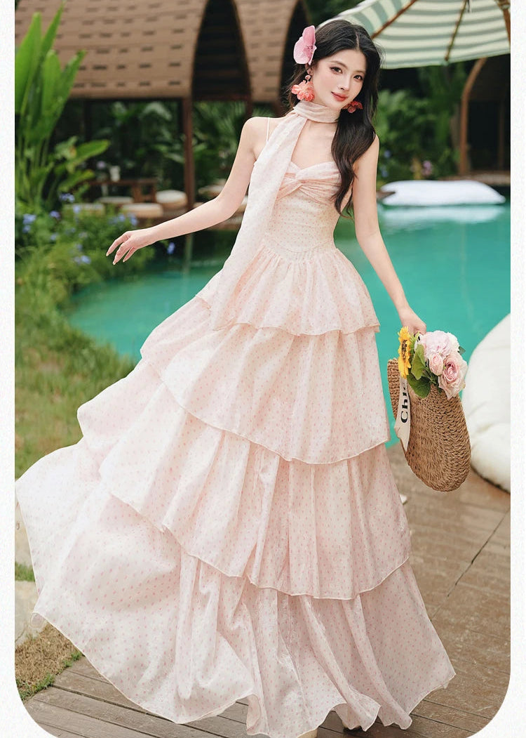 Ethereal Fairycore Princess Dress - Pastel Coquette Aesthetic Gown