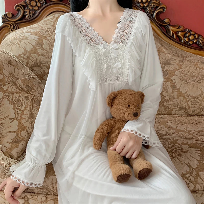 Sugarfrosted Honeymoon Romantic Vintage-Style Nightgown
