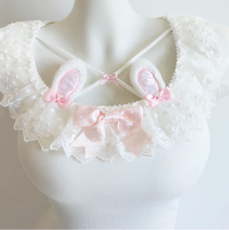 Kawaii Bunny Anime-Inspired Coquette Top – Japanese Kawaii Aesthetic Outfit
