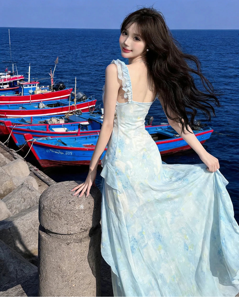 Azure Mermaid Fairy Dress