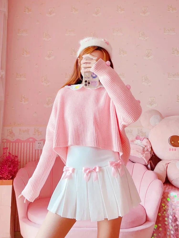 Dreamy Bows Pleated Coquette Mini Skirt J-fashion Kawaii Aesthetic