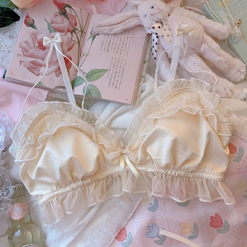 Satin and Lace Lingerie Set