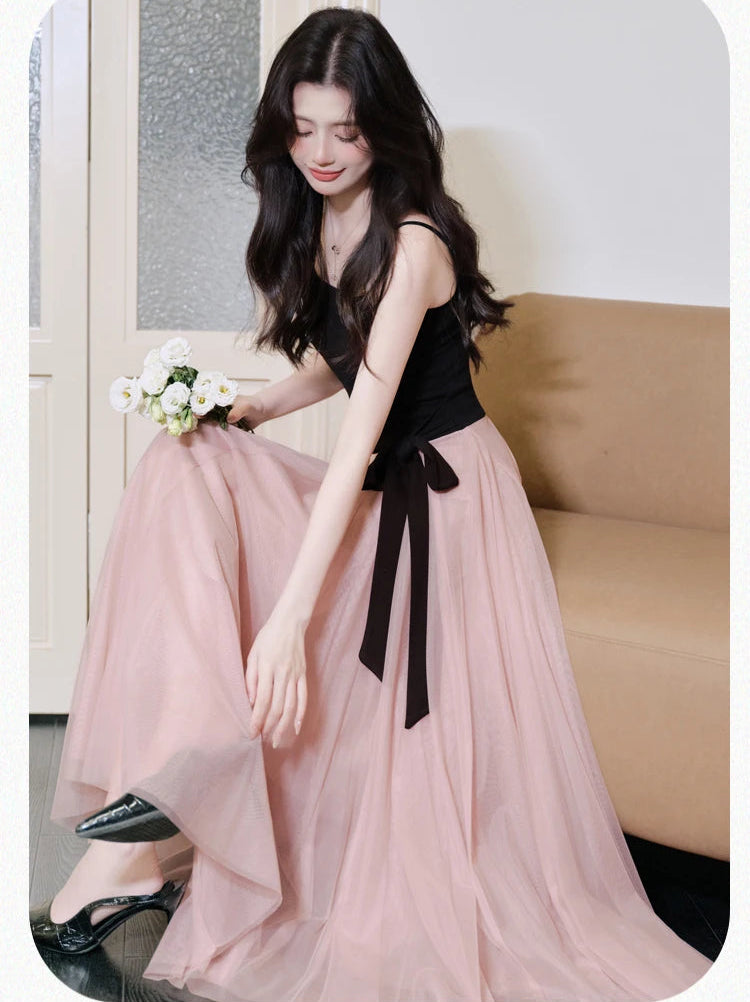 Pink Black Balletcore Coquette Dress coquette style coquette outfits Pink Black Balletcore Coquette Dress coquette style coquette outfits
