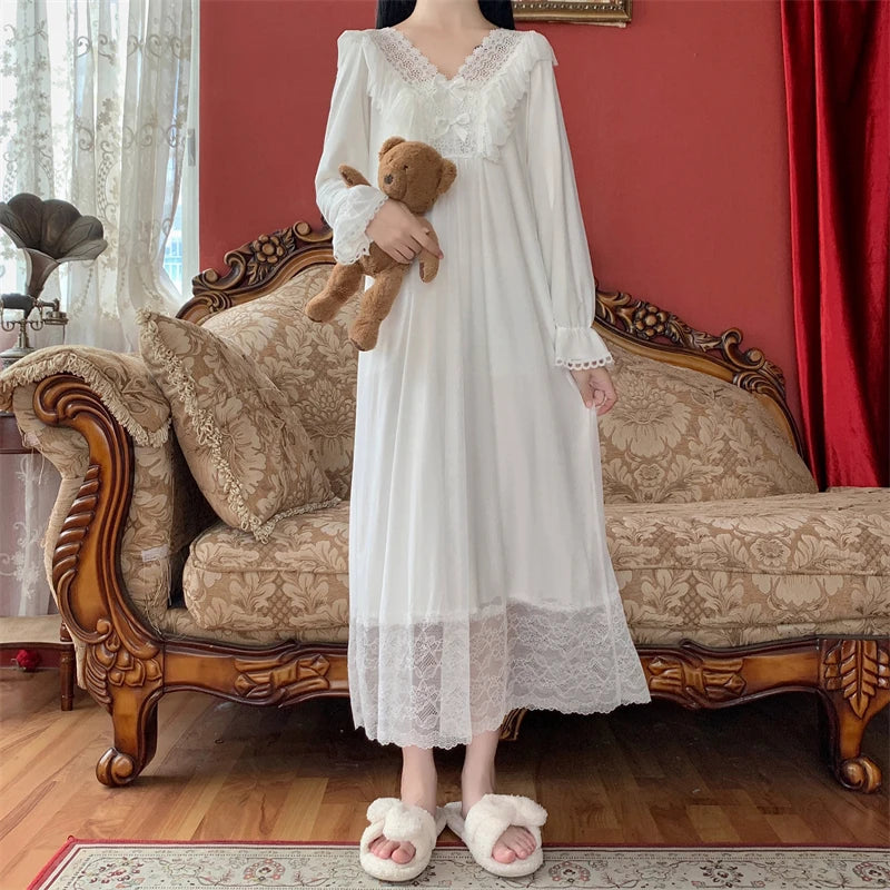 Sugarfrosted Honeymoon Romantic Vintage-Style Nightgown