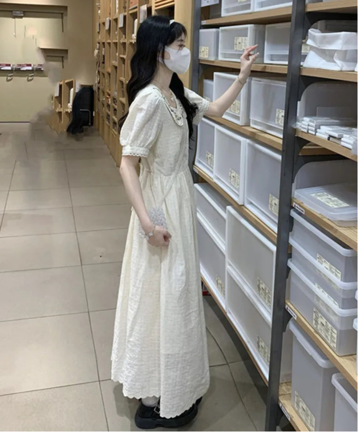 Embroidered Cottagecore Dress