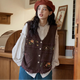 Cottagecore Vest with Embroidery