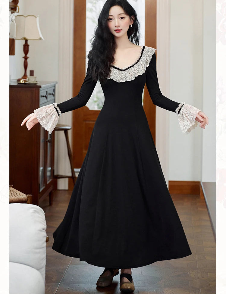 Nyra Gothic Winter Knitted Dress