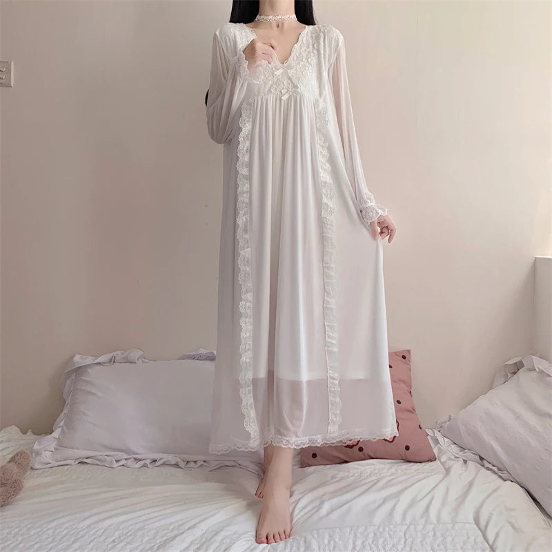 In a Moon Cloud Ethereal Angelcore Nightgown
