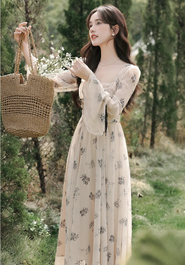 Bloom Shadows Romantic Fall Fairy Dress