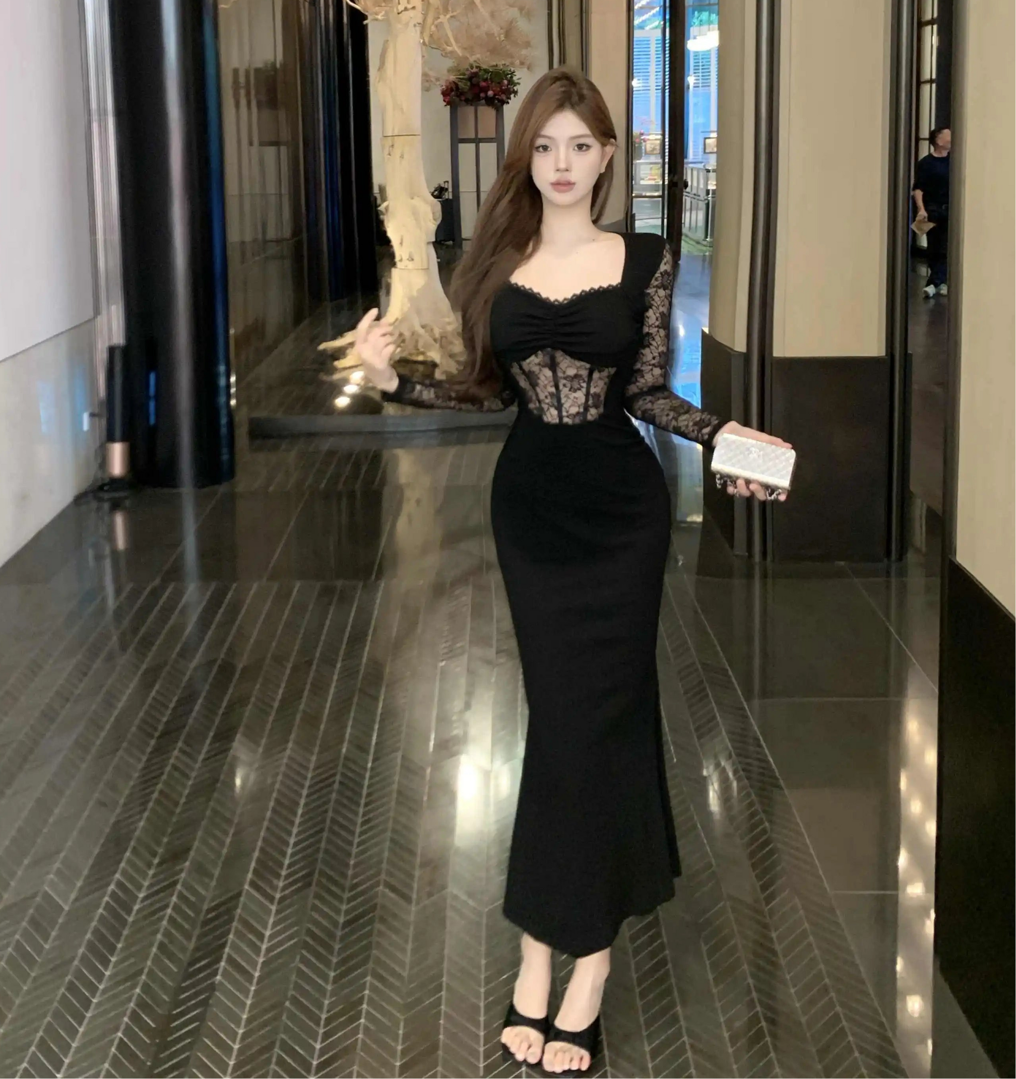 Ice Rose Dark Aesthetic Romantic Goth Dress