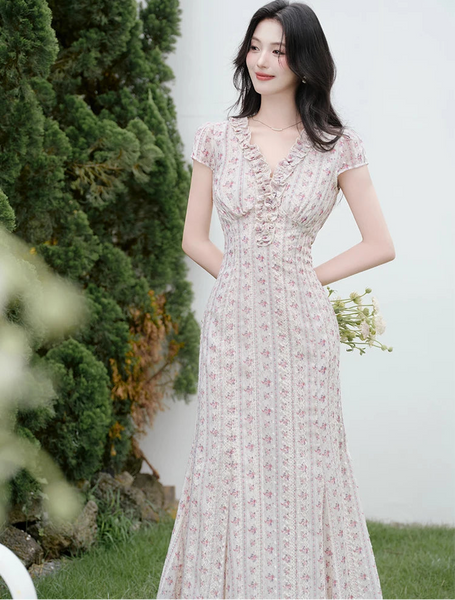 Alina Shabby Chic Embroidered Spring Dress