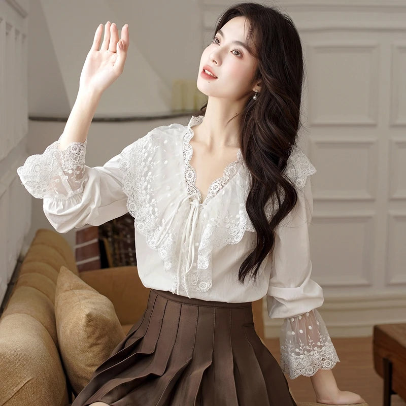 Karina Light Academia Blouse