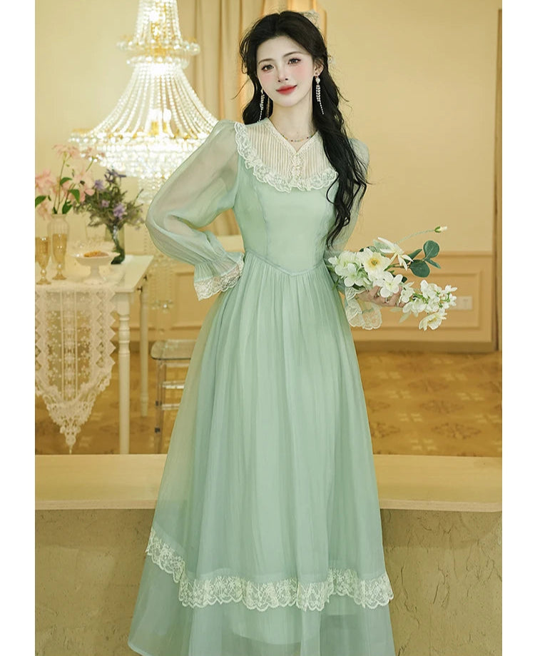 Honey & Lime Meadow Vintage-Inspired Princesscore  Dress