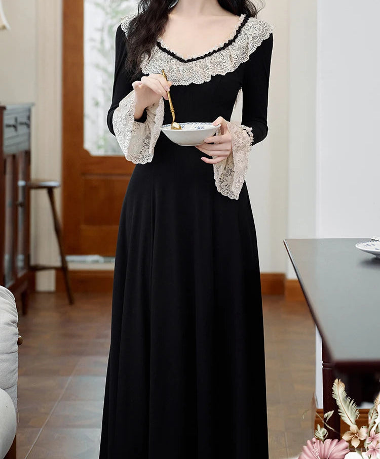 Nyra Gothic Winter Knitted Dress