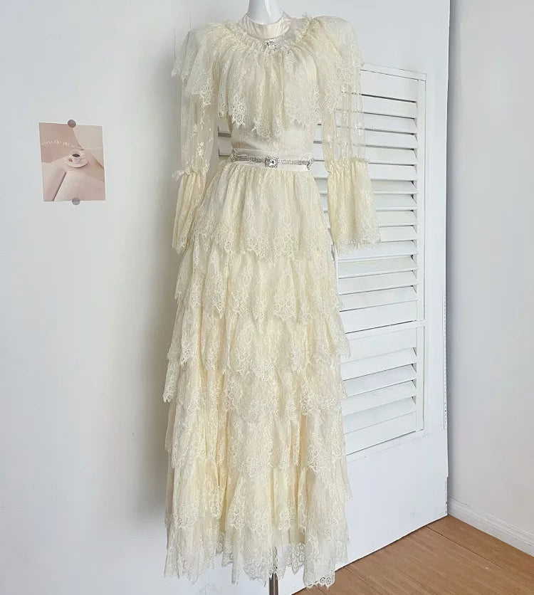 Vintage Victorian Lace Wedding Dress