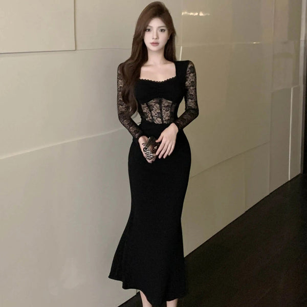 Ice Rose Dark Aesthetic Romantic Goth Dress