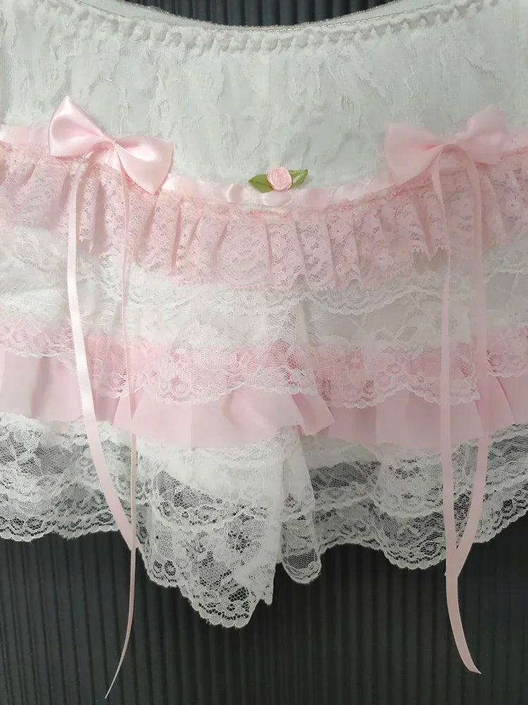 Sugar Rose Coquette Style Lace Bloomers