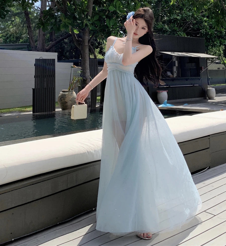 Iridia Light Blue Ethereal Fairy Dress