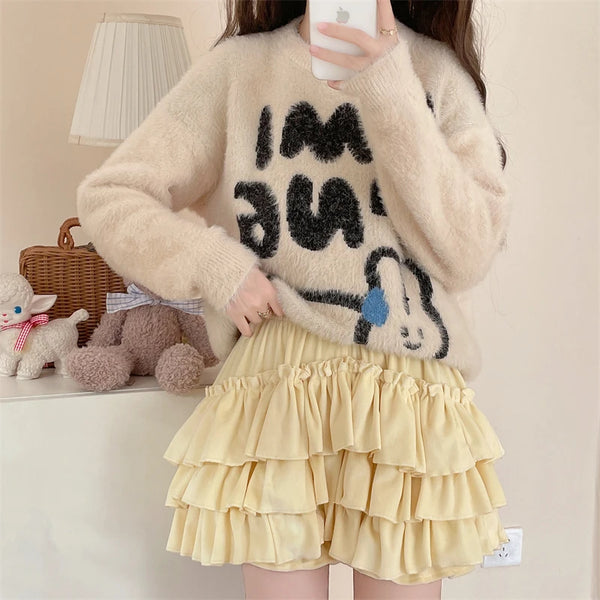 Sunny Velvet Ruffle Shorts Kawaii J-Fashion & Japanese Streetwear