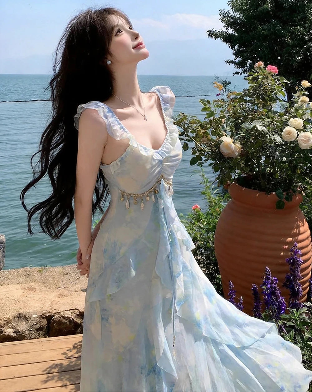 Azure Mermaid Fairy Dress