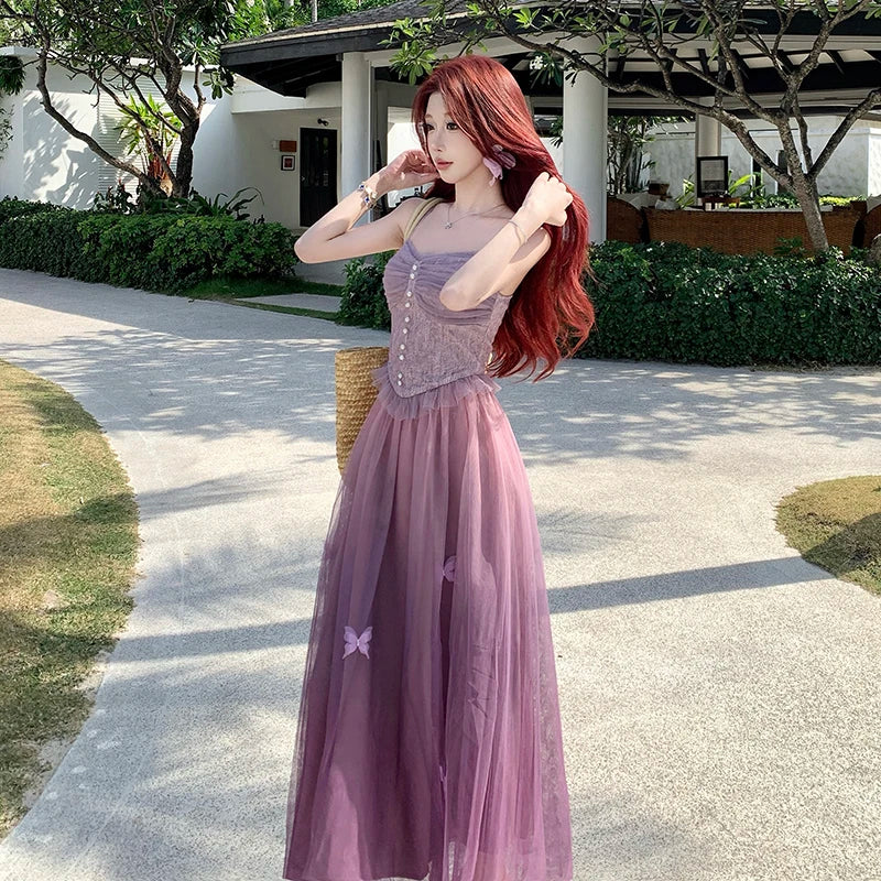 Fairycore Prom Dress with Butterflies Fairy prom dresses fairycore dress Fairycore Prom Dress with Butterflies Fairy prom dresses fairycore dress