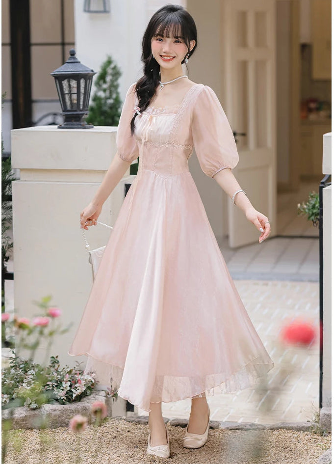 Peach Pink Coquette Princess Dress pink fairy dress vintage coquette Peach Pink Coquette Princess Dress pink fairy dress vintage coquette