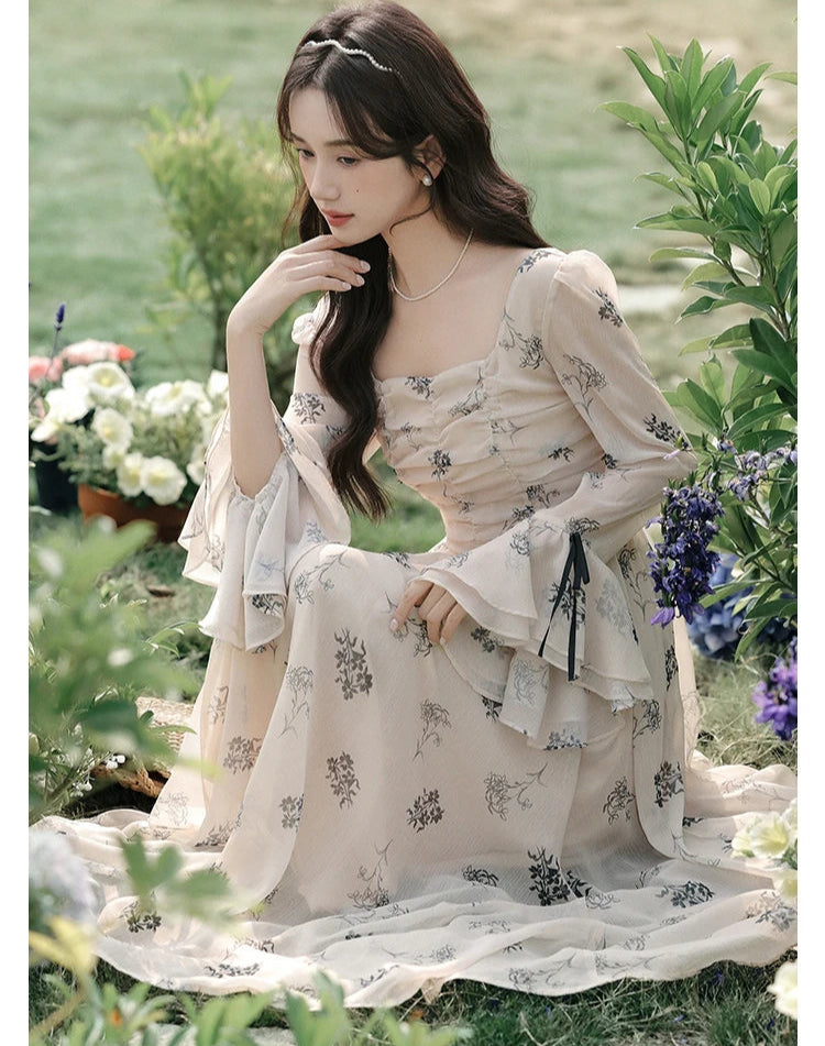 Bloom Shadows Romantic Fall Fairy Dress