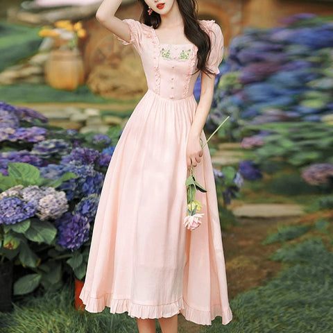Enchanted Cottage Pastel Cottagecore Style Cottage Princess Dress