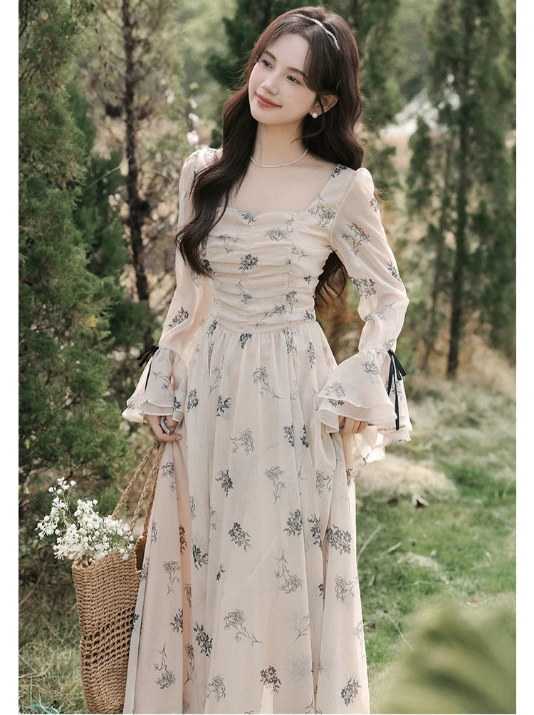 Bloom Shadows Romantic Fall Fairy Dress